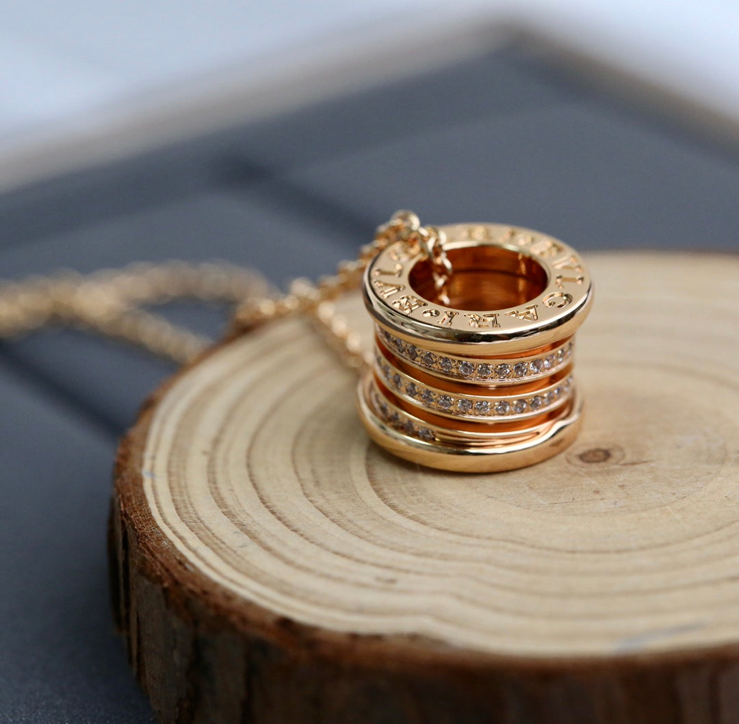 [Pearl Jewelrys]ZERO 1 PINK GOLD DIAMOND NECKLACE