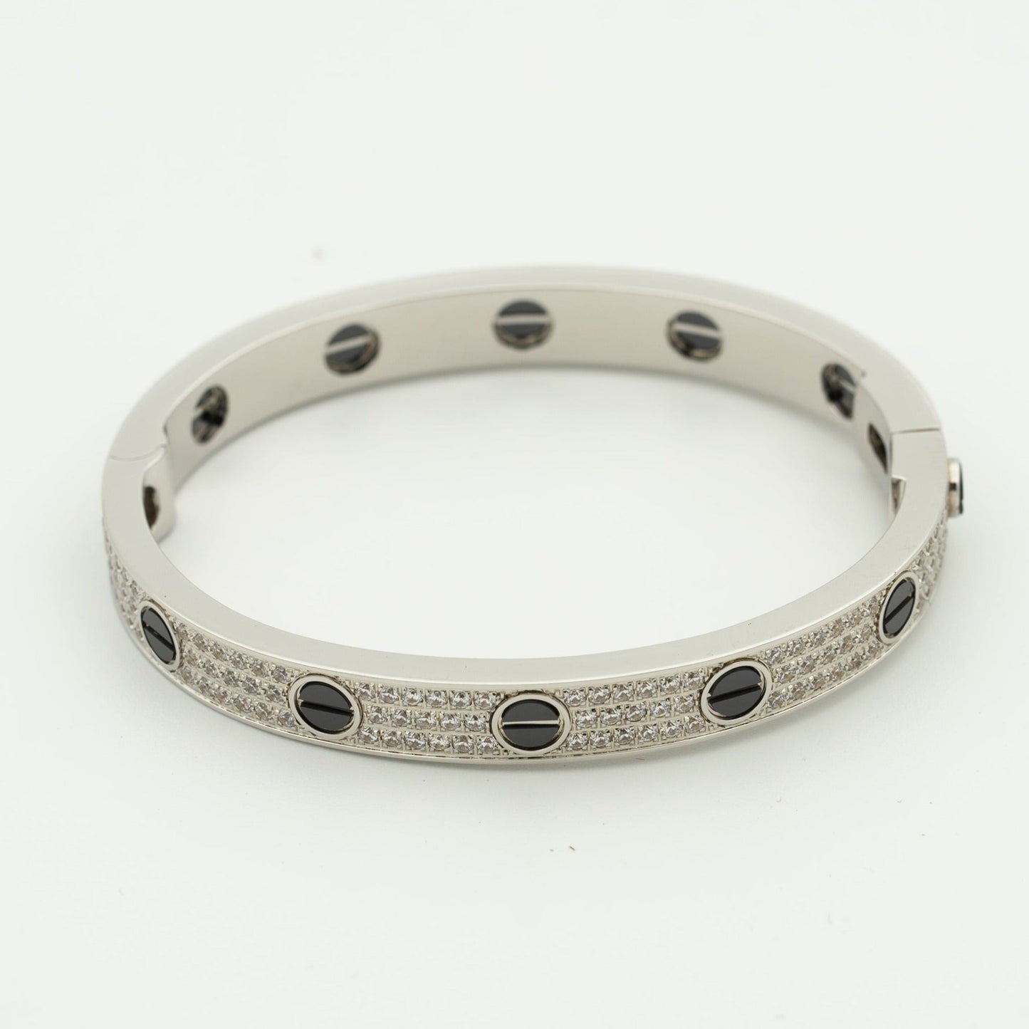 [Pearl Jewelrys]LOVE BRACELET 6.1MM DIAMOND-PAVED CERAMIC