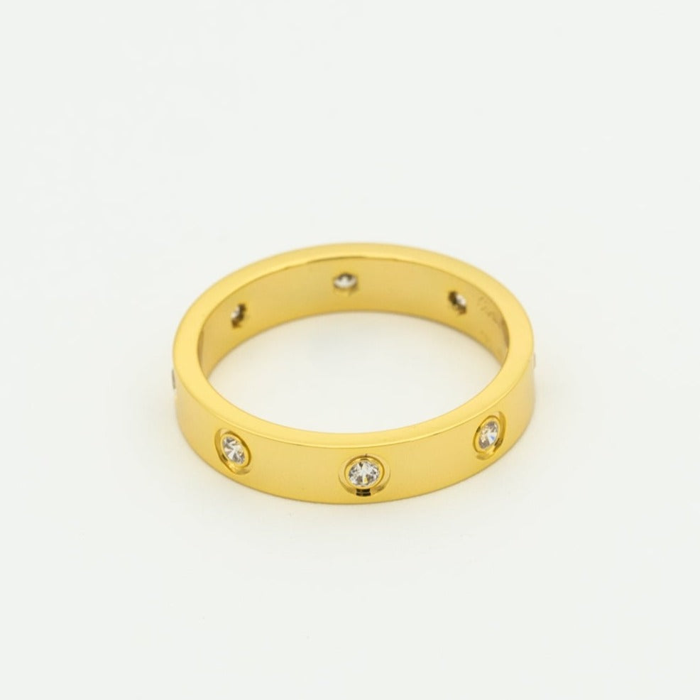[Pearl Jewelrys]LOVE RING 3.6MM 8 DIAMONDS