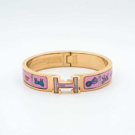 [Pearl Jewelrys]H PINK GOLD BRACELET PINK CERAMIC