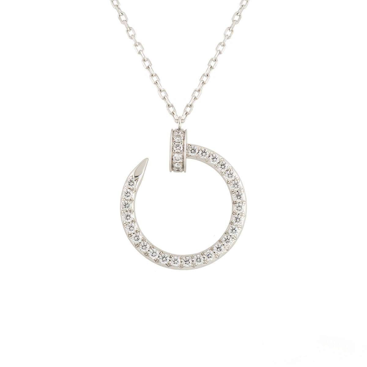 [Pearl Jewelrys]JUSTE NECKLACE SILVER DIAMONDS