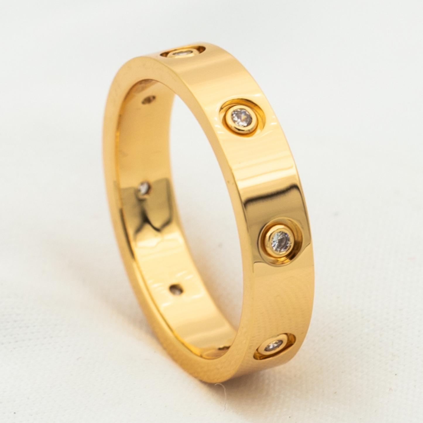 [Pearl Jewelrys]LOVE RING 3.6MM 8 DIAMONDS