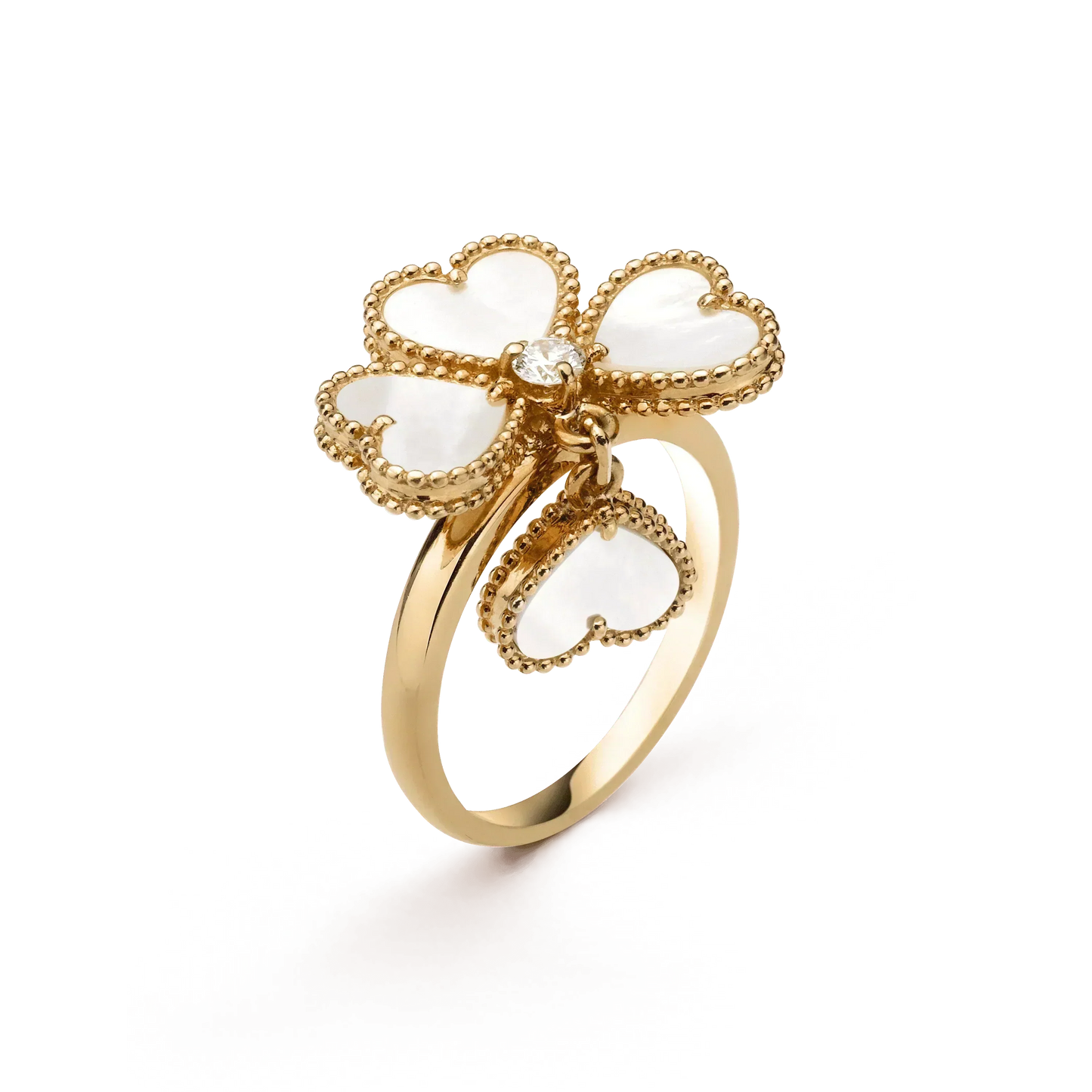 [Pearl Jewelrys]SWEET CLOVER WHITE MOP RING