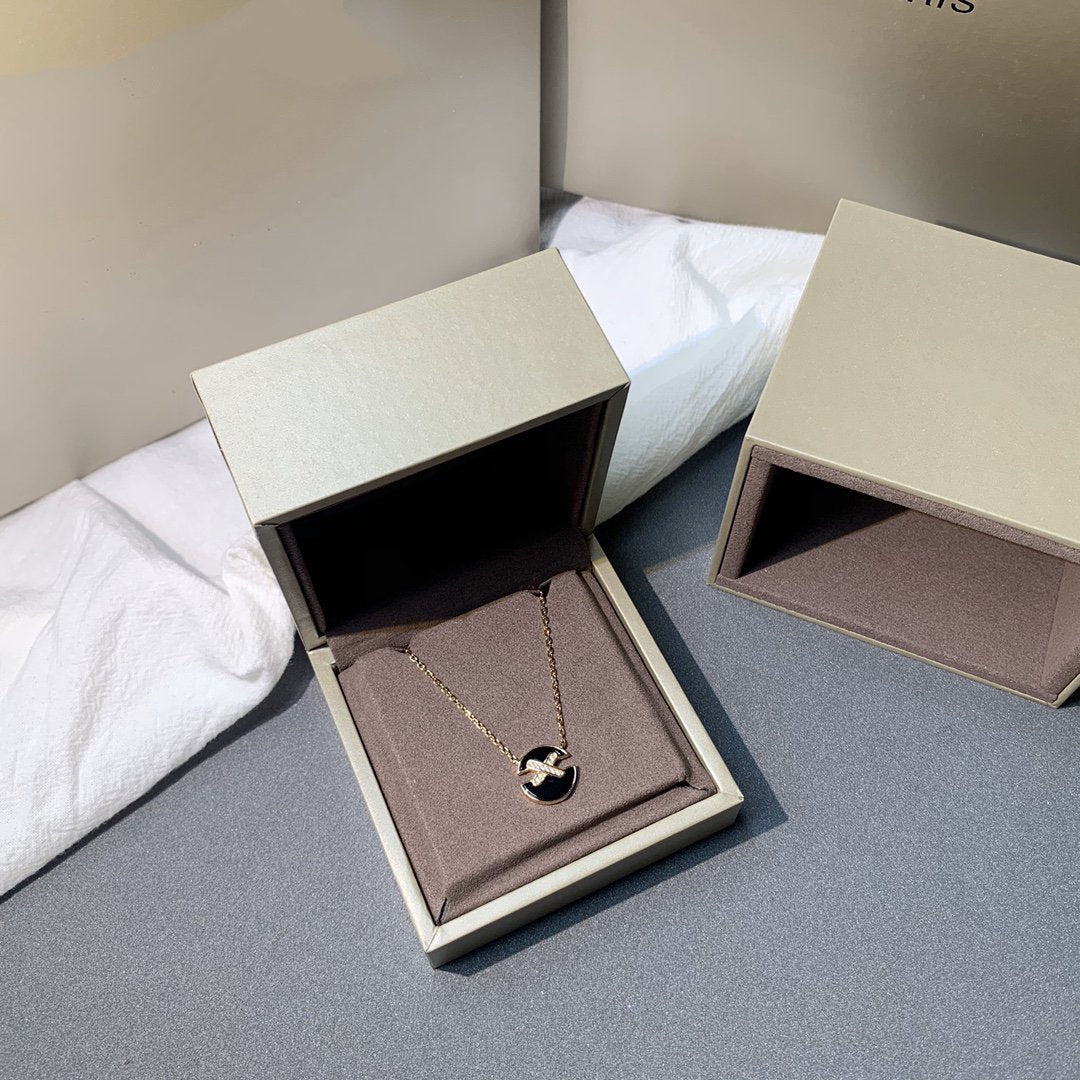 [Pearl Jewelrys]JEUX DE PINK GOLD DIAMOND NECKLACE