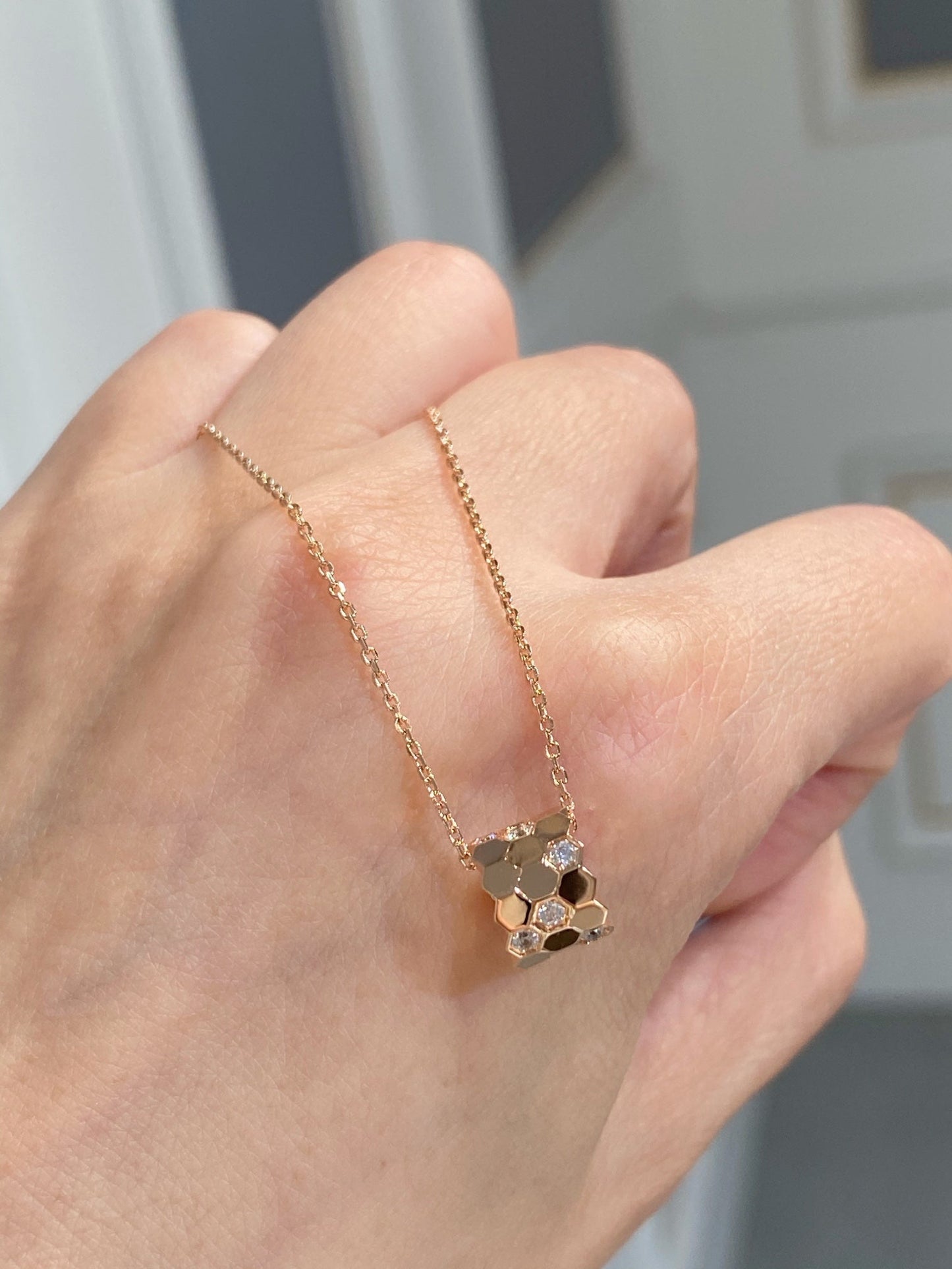 [Pearl Jewelrys]BEE LOVE DIAMOND NECKLACE