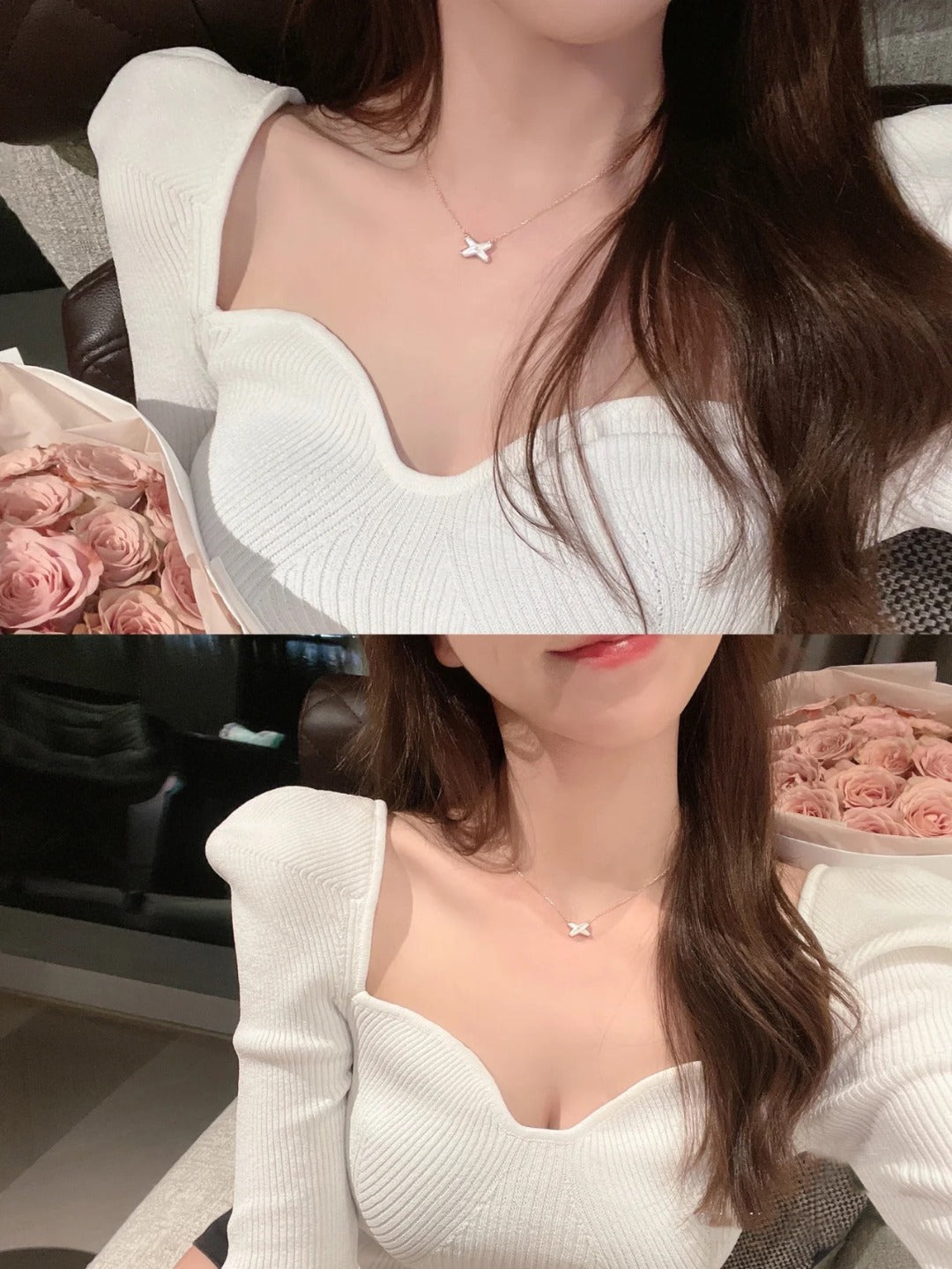 [Pearl Jewelrys]JEUX DE NECKLACE 1 DIAMOND