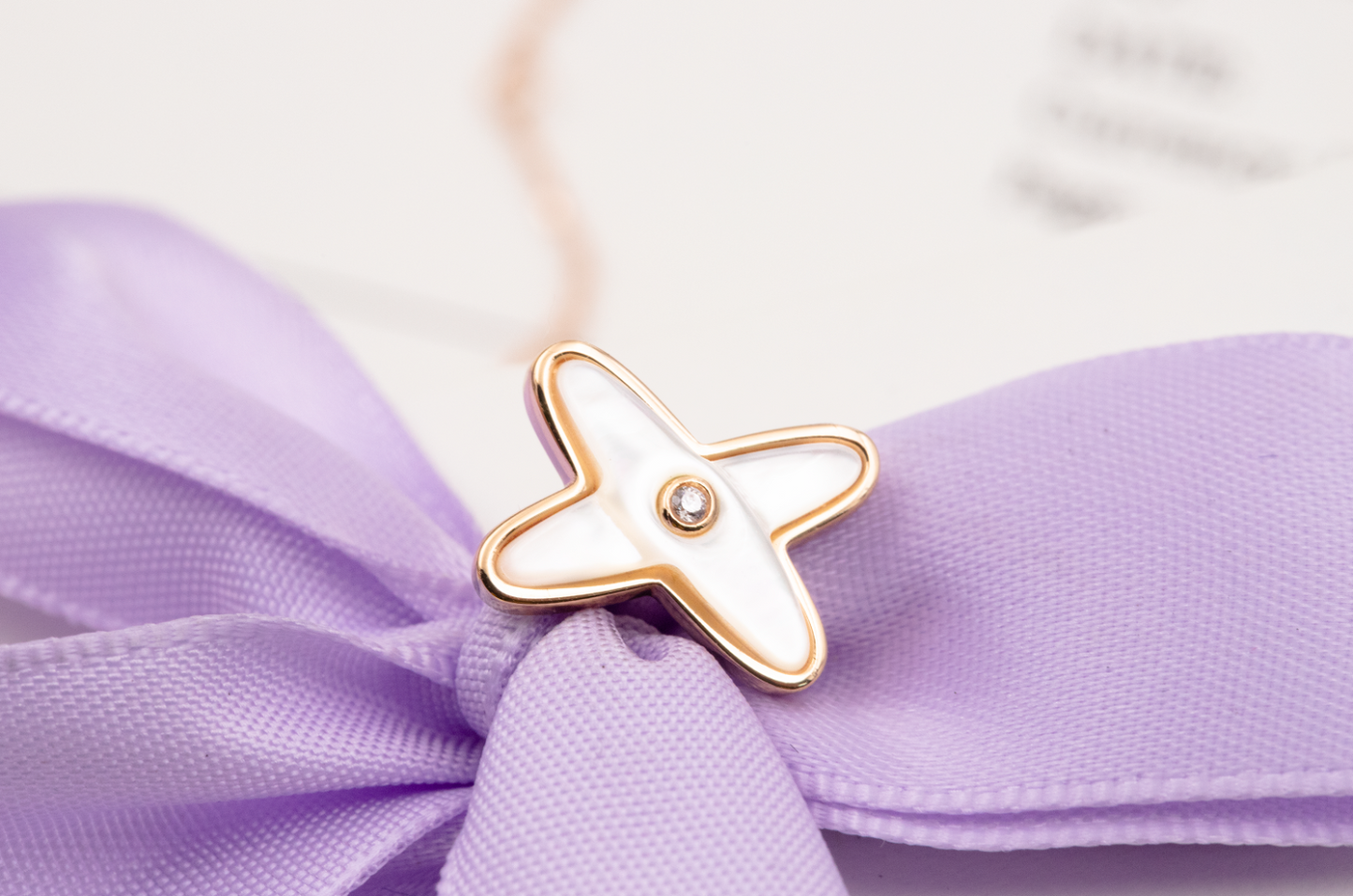 [Pearl Jewelrys]JEUX DE WHITE MOP PINK GOLD DIAMOND EARRINGS