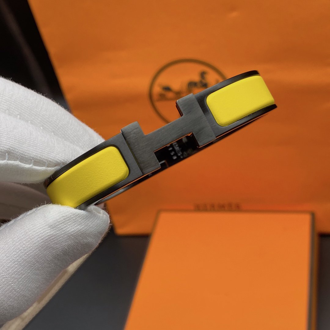 [Pearl Jewelrys]CLIC HM SO BLACK YELLOW BRACELET