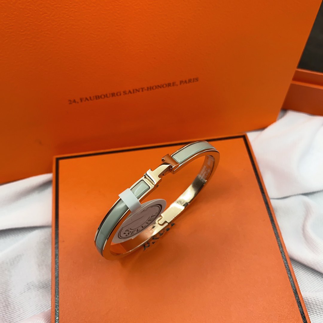 [Pearl Jewelrys]CLASSIC HM CLIC GREEN 8MM ENAMEL BRACELET