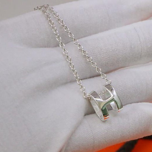 [Pearl Jewelrys]HM NECKLACE H LETTER OVAL SERIES