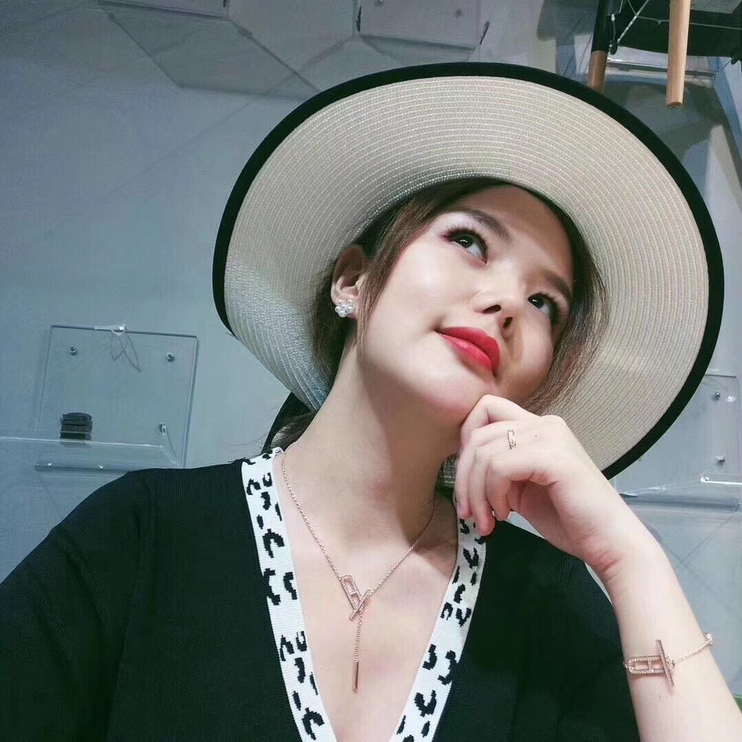 [Pearl Jewelrys]HM NECKLACE PLATINUM ROSE GOLD DIAMOND