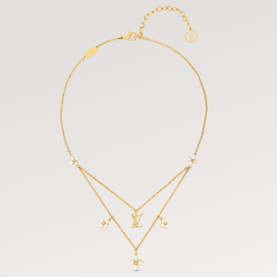[Pearl Jewelrys]FLOWERGRAM GOLD MOP DOUBLE ROW NECKLACE