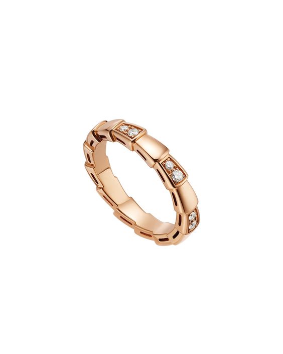 [Pearl Jewelrys]SERPENTI RING PINK GOLD  3MM