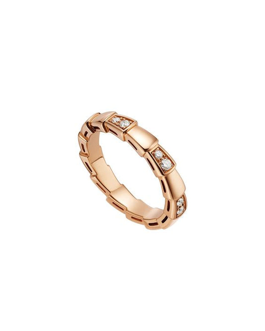 [Pearl Jewelrys]SERPENTI RING PINK GOLD  3MM