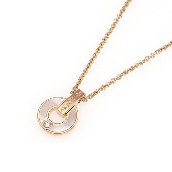 [Pearl Jewelrys]GARI NECKLACE PINK GOLD MOP