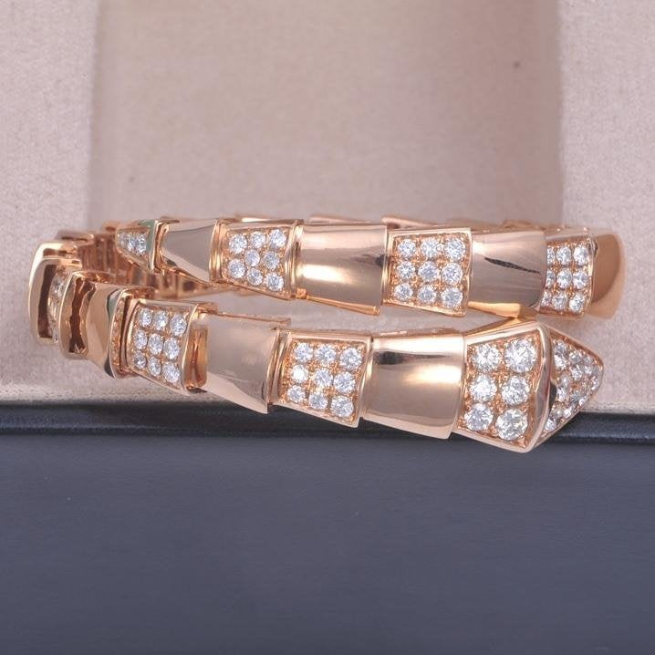 [Pearl Jewelrys]SERPENTI BRACELET PINK GOLD DIAMOND