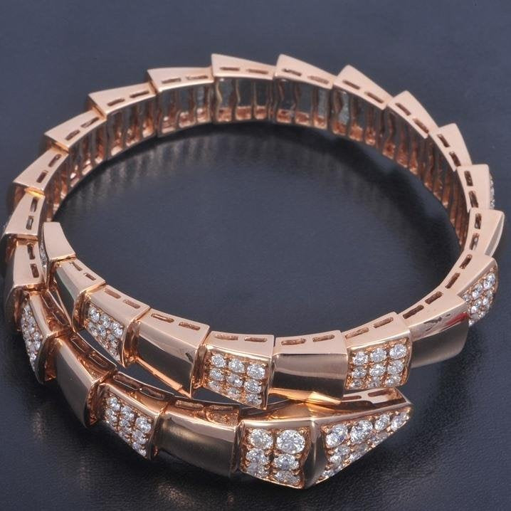 [Pearl Jewelrys]SERPENTI BRACELET PINK GOLD DIAMOND