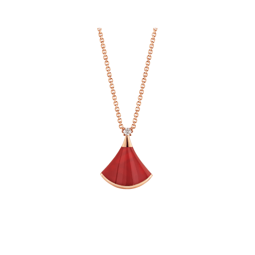 [Pearl Jewelrys]DREAM NECKLACE CARNELIAN 1 DIAMOND