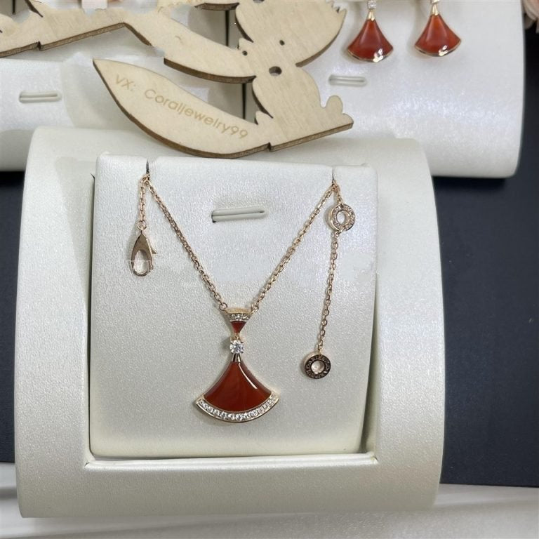 [Pearl Jewelrys]DREAM NECKLACE CARNELIAN DIAMOND