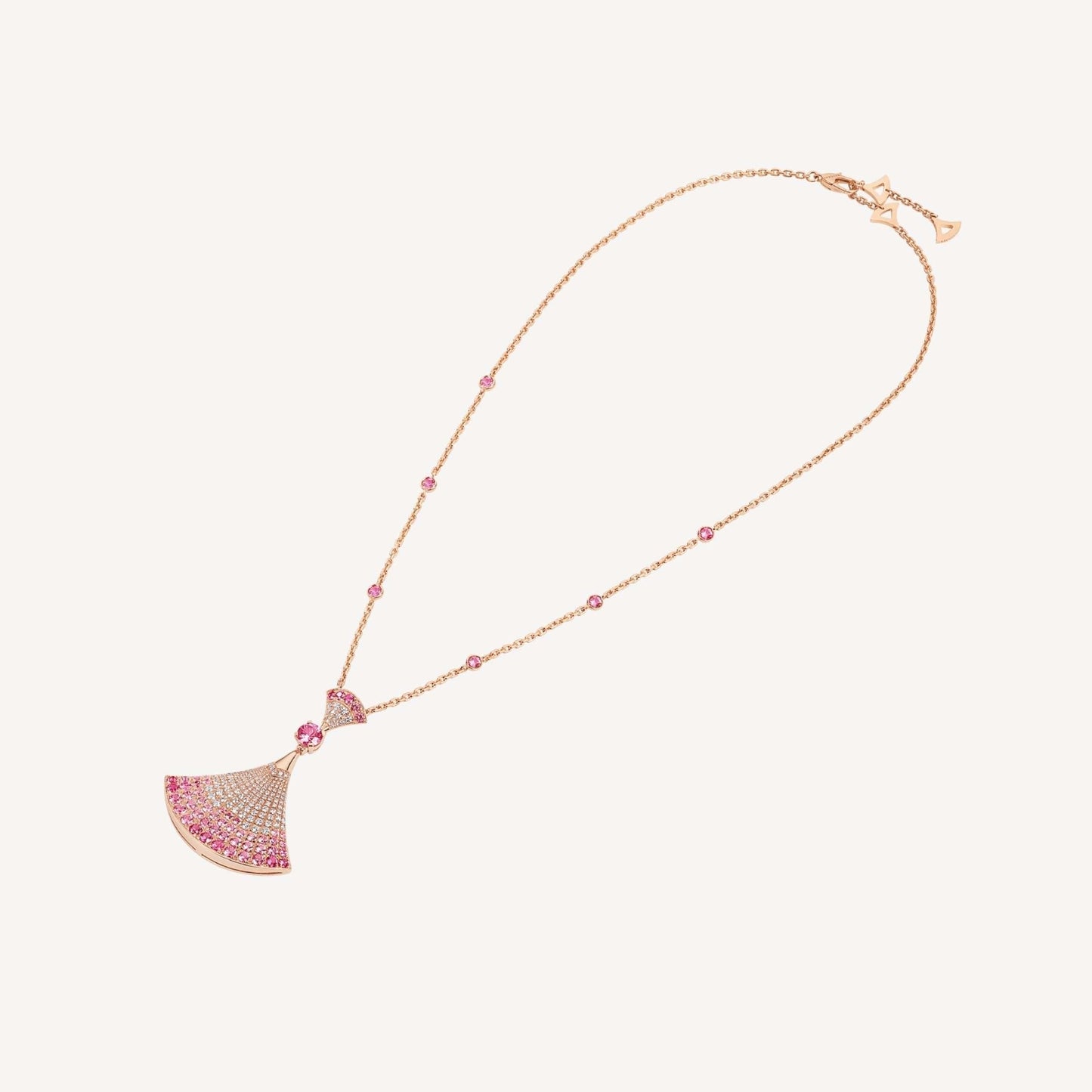[Pearl Jewelrys]DREAM NECKLACK DIAMOND PINK GOLD