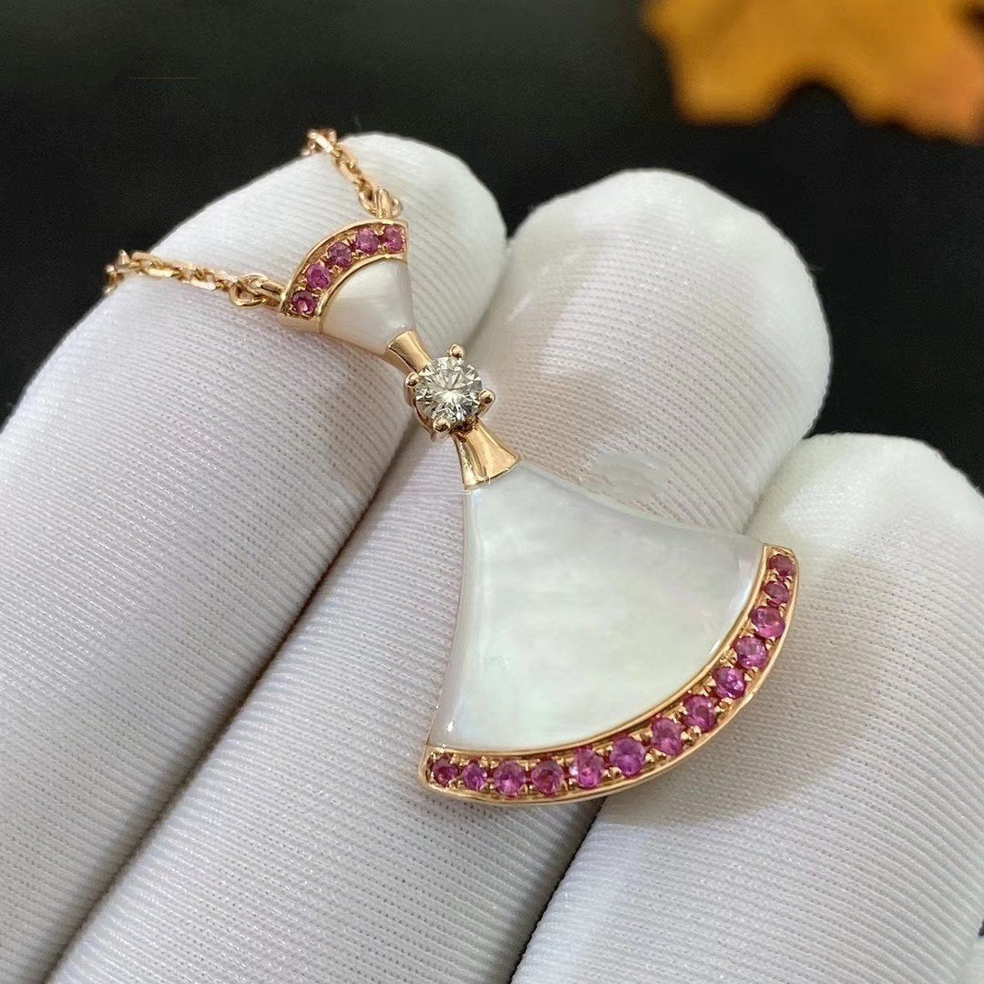 [Pearl Jewelrys]DREAM NECKLACE MOP PINK DIAMOND