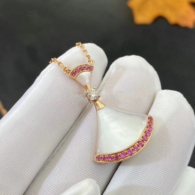 [Pearl Jewelrys]DREAM NECKLACE MOP PINK DIAMOND