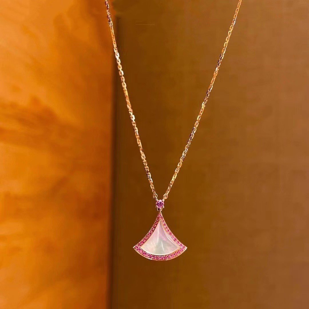 [Pearl Jewelrys]DREAM NECKLACE MOP DIAMOND PINK