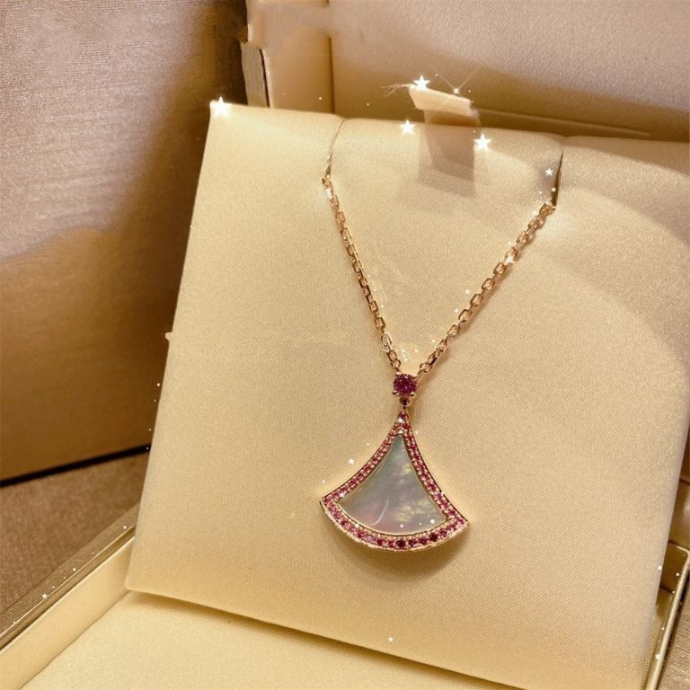 [Pearl Jewelrys]DREAM NECKLACE MOP DIAMOND PINK