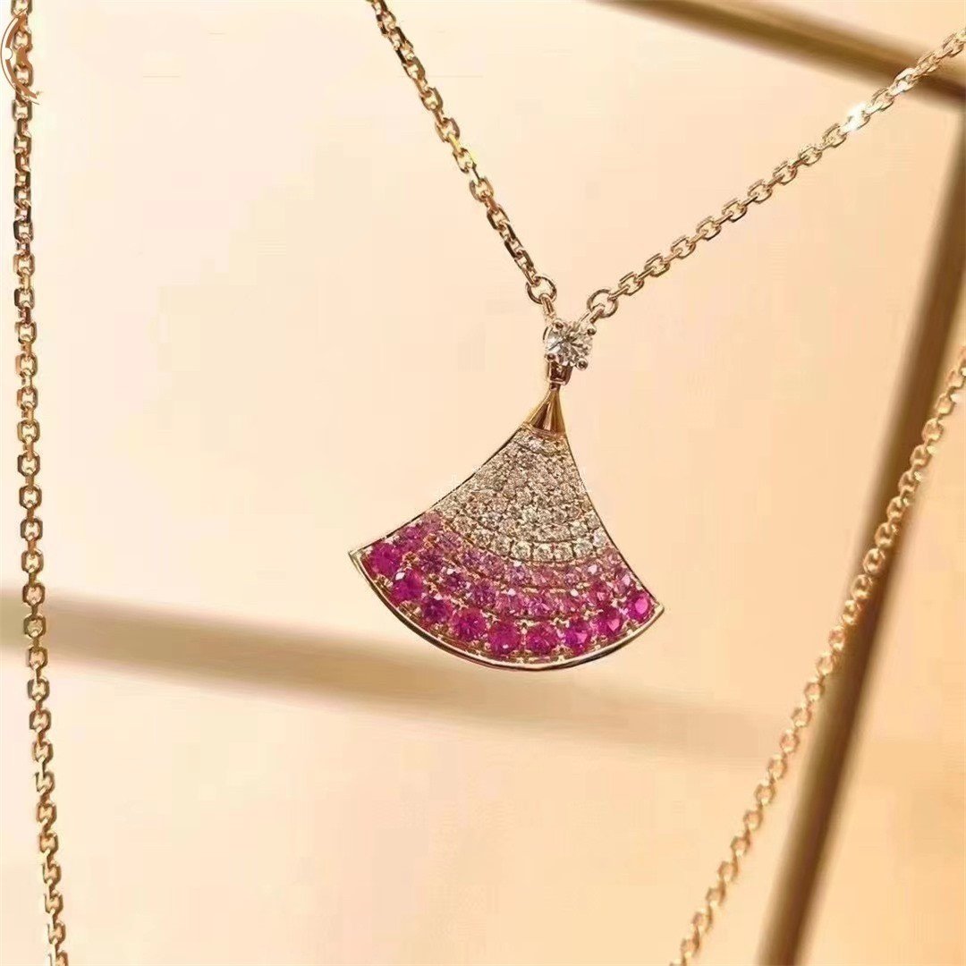 [Pearl Jewelrys]DREAM NECKLACE PINK GOLD PINK DIAMOND