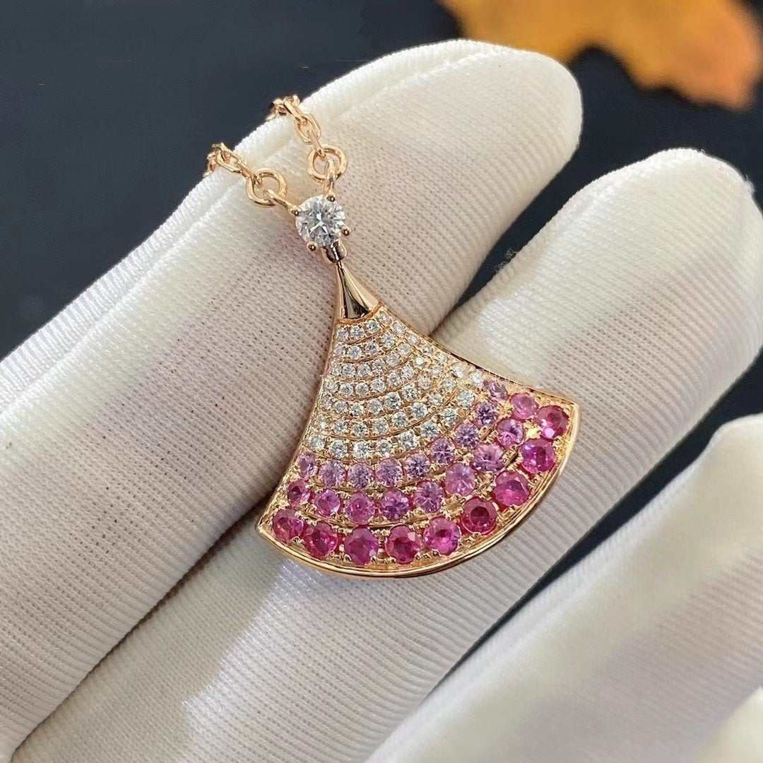 [Pearl Jewelrys]DREAM NECKLACE PINK GOLD PINK DIAMOND
