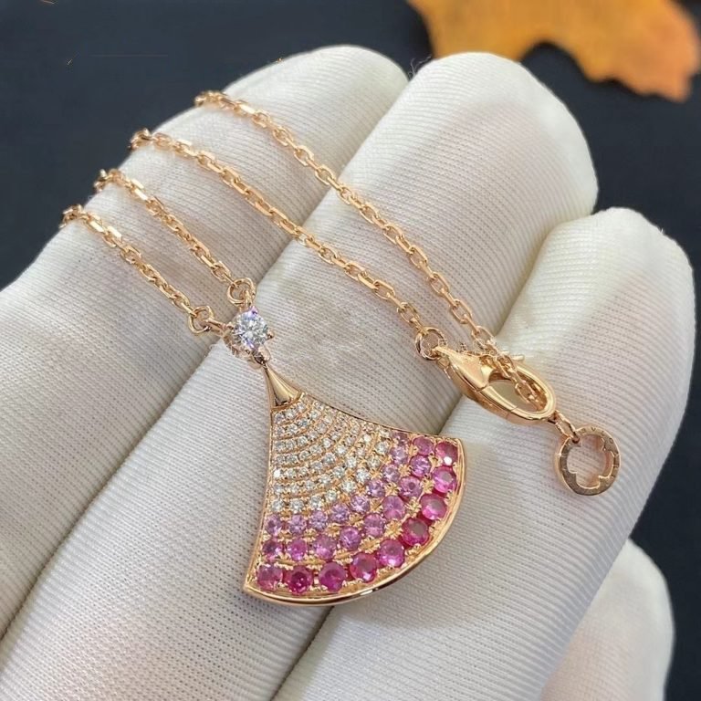[Pearl Jewelrys]DREAM NECKLACE PINK GOLD PINK DIAMOND