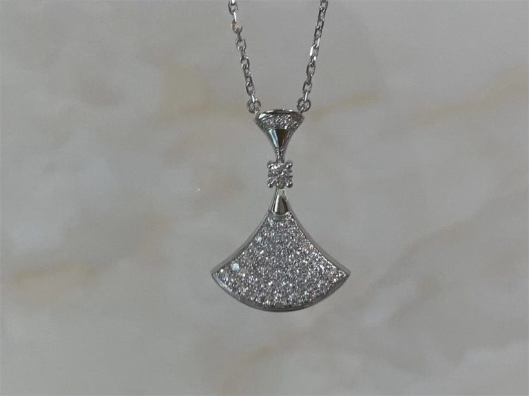 [Pearl Jewelrys]DREAM NECKLACE SILVER FULL DIAMOND