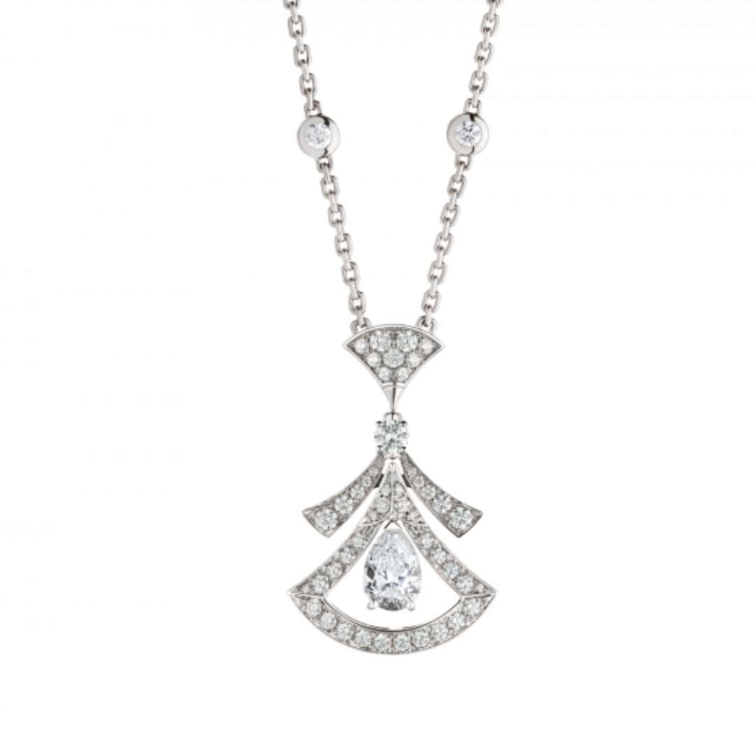 [Pearl Jewelrys]DREAM NECKLACE WHITE DIAMOND SILVER
