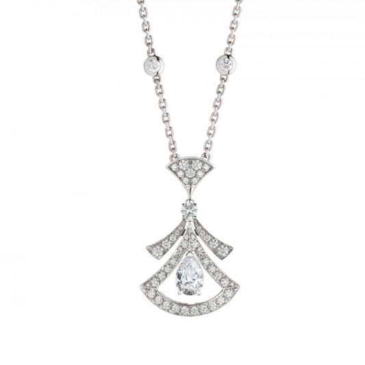 [Pearl Jewelrys]DREAM NECKLACE WHITE DIAMOND SILVER