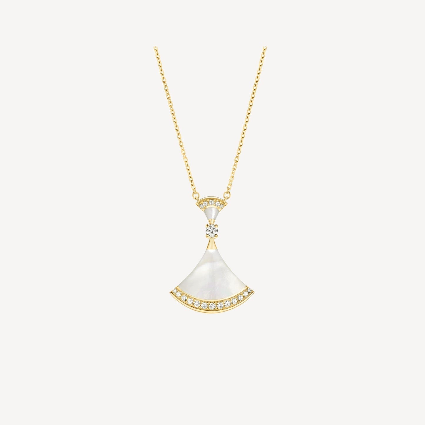 [Pearl Jewelrys]DREAM NECKLACE MOP GOLD DIAMOND