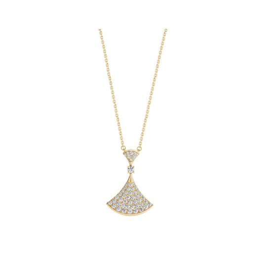 [Pearl Jewelrys]DREAM NECKLACE GOLD FULL DIAMOND