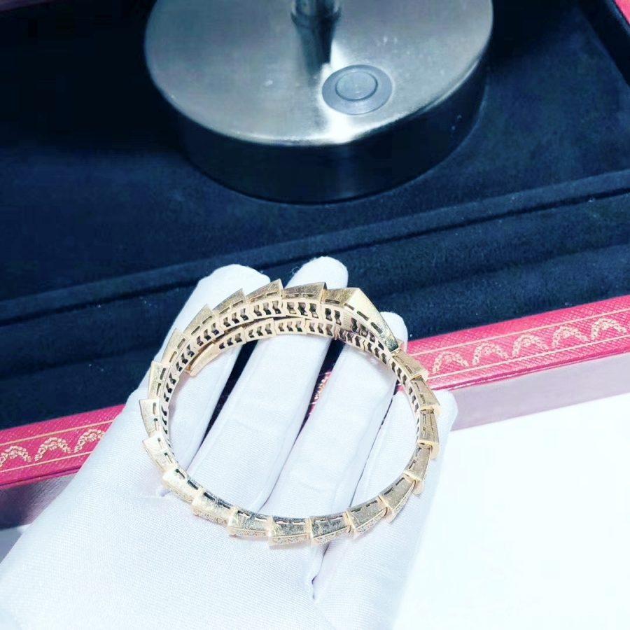 [Pearl Jewelrys]SERPENTI BRACELET 8MM PINK GOLD DIAMOND