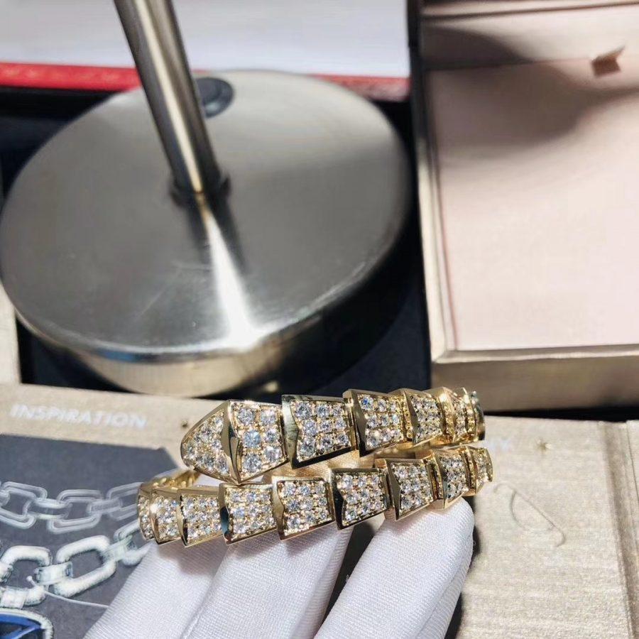 [Pearl Jewelrys]SERPENTI BRACELET 8MM GOLD DIAMOND