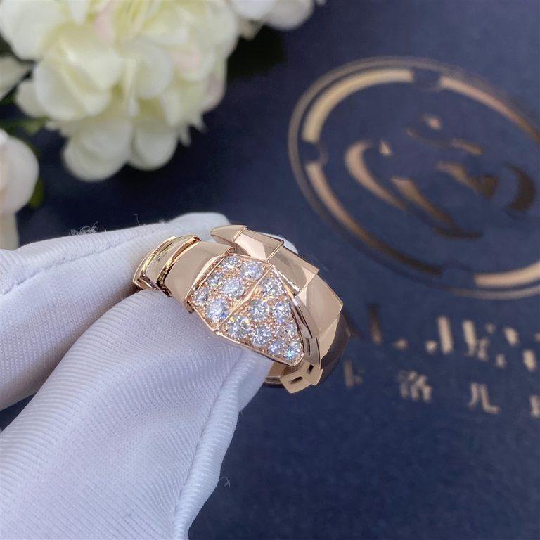 [Pearl Jewelrys]SERPENTI RING PINK GOLD DIAMOND