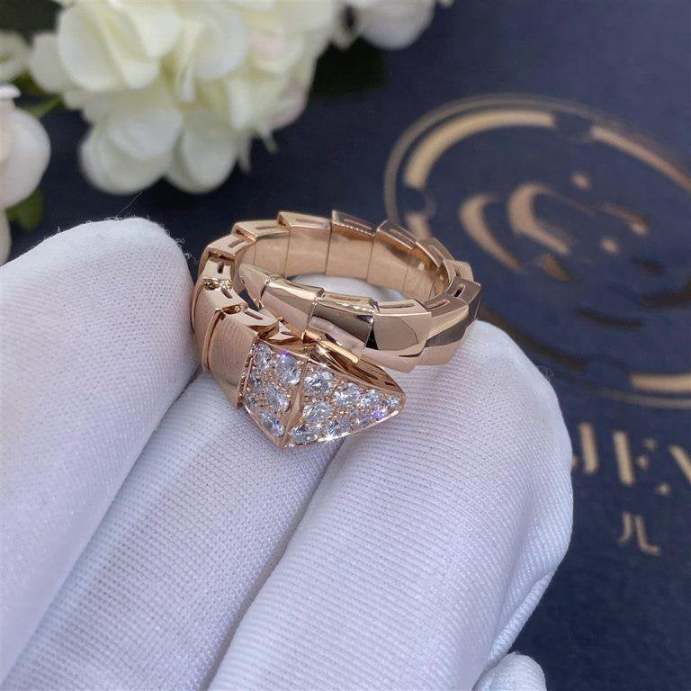 [Pearl Jewelrys]SERPENTI RING PINK GOLD DIAMOND