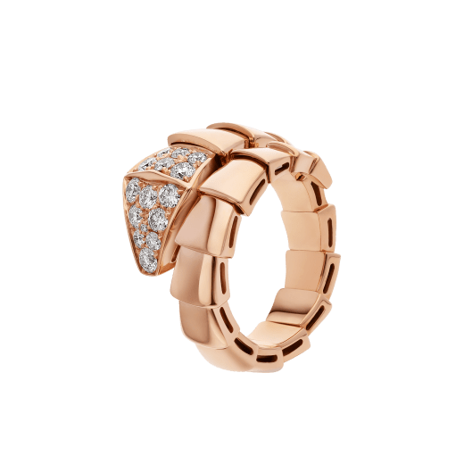 [Pearl Jewelrys]SERPENTI RING PINK GOLD DIAMOND