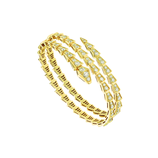 [Pearl Jewelrys]SERPENTI BRACELET GOLD DIAMOND DOUBLE ROW