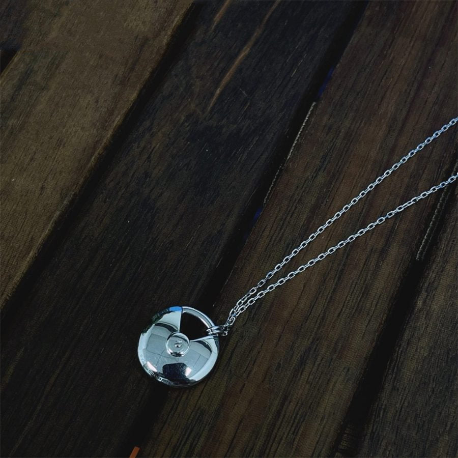 [Pearl Jewelrys]AMULETTE SILVER FULL DIAMOND NECKLACE