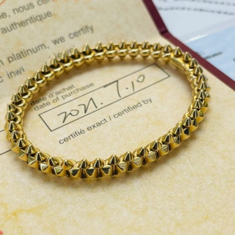 [Pearl Jewelrys]CLASH GOLD BRACELET