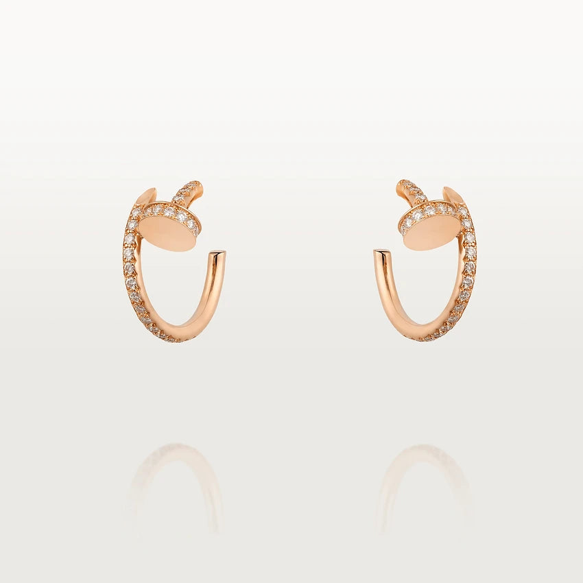 [Pearl Jewelrys]JUSTE EARRINGS 12.75MM PINK GOLD DIAMOND
