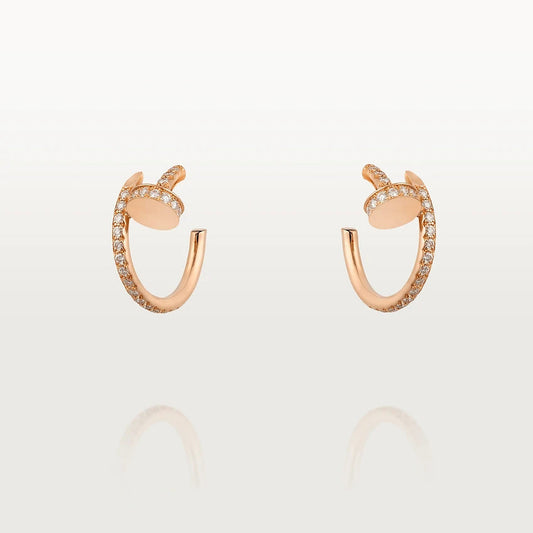 [Pearl Jewelrys]JUSTE EARRINGS 12.75MM PINK GOLD DIAMOND