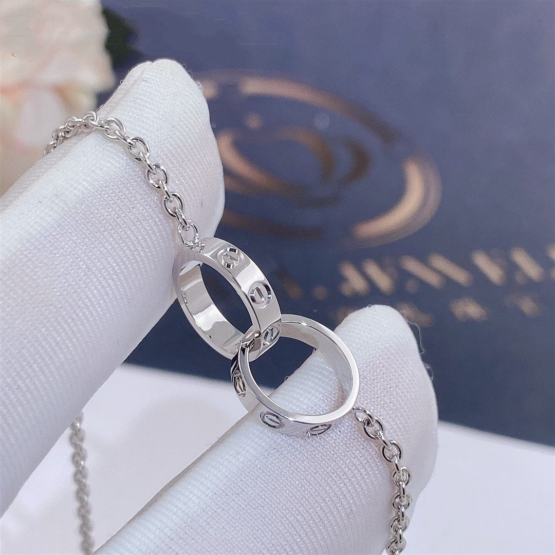 [Pearl Jewelrys]LOVE BRACELET DOUBLE RING