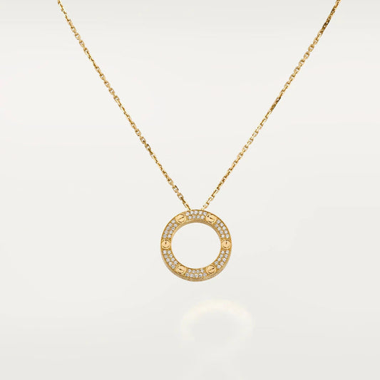 [Pearl Jewelrys]LOVE NECKLACE ADJUSTABLE ROSE GOLD