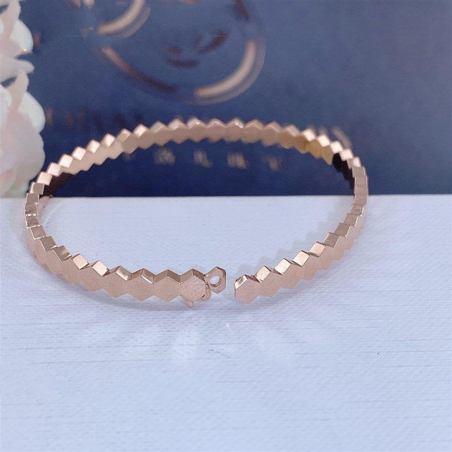 [Pearl Jewelrys]BEE LOVE PINK GOLD BRACELET
