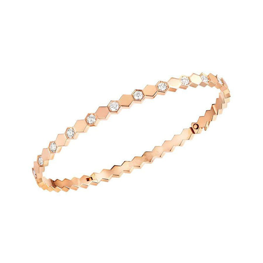 [Pearl Jewelrys]BEE LOVE PINK GOLD DIAMOND BRACELET
